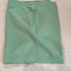 Men's Mint Green Flat Front golf Shorts. F
